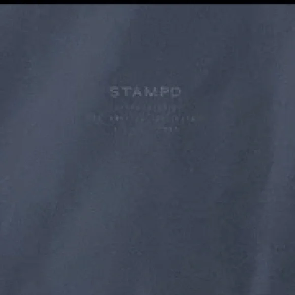 Stampd Mens Bomber Jacket Full Zip Hidden Pockets Blue Interior Straps Sz XXL